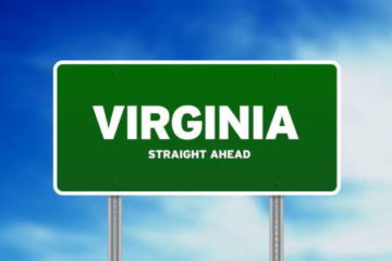 Green Virginia street sign